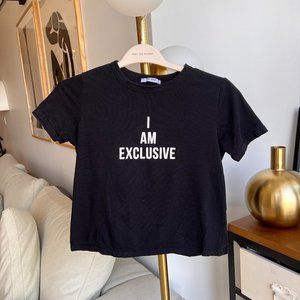 I am exclusive graphic t shirt